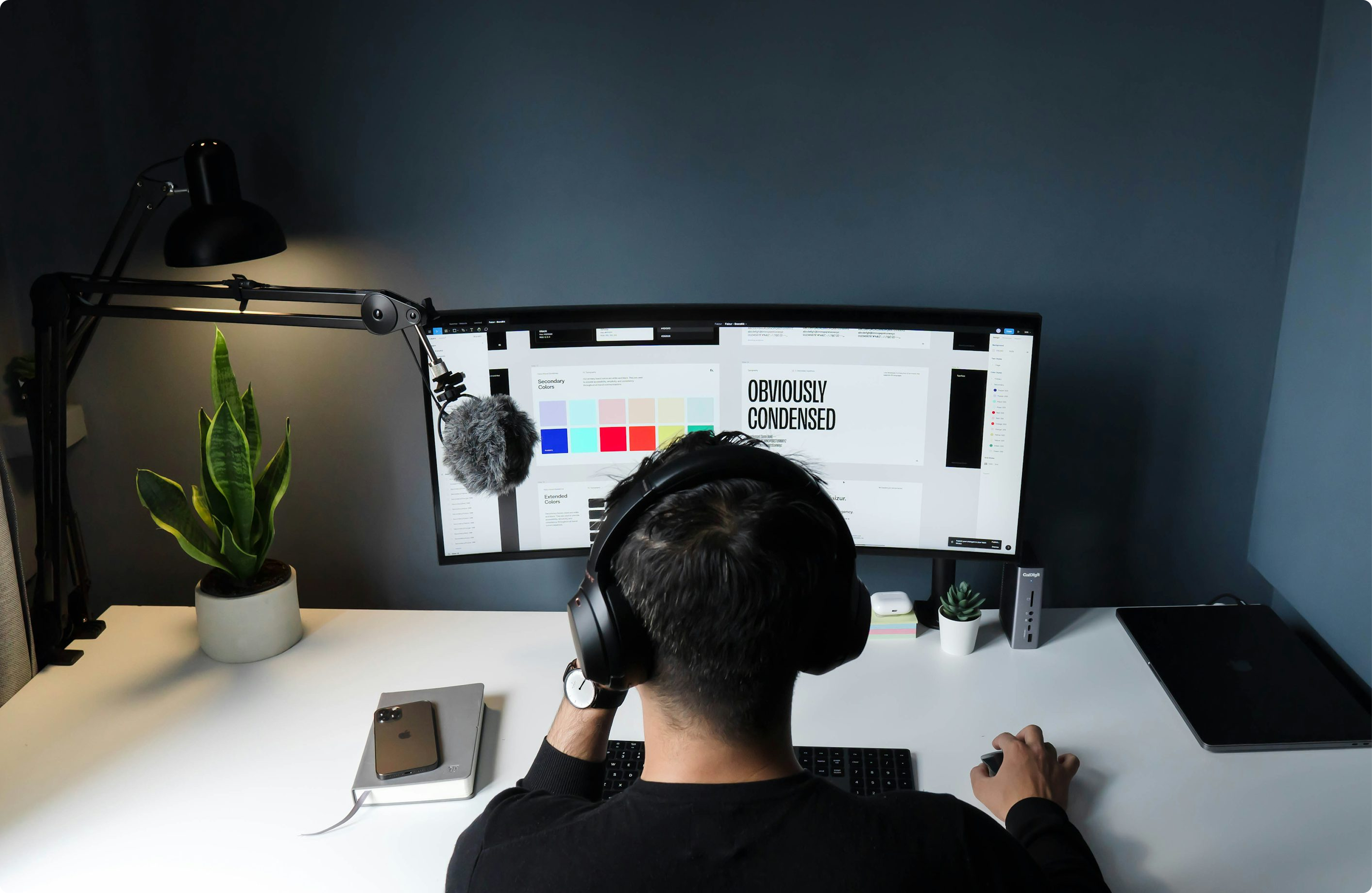 Remote engineer working from a home studio